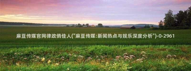 麻豆视频盘点：麻豆传媒官网律政俏佳人(\