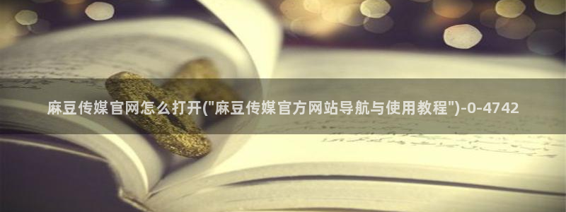 麻豆演员标题：麻豆传媒官网怎么打开(\