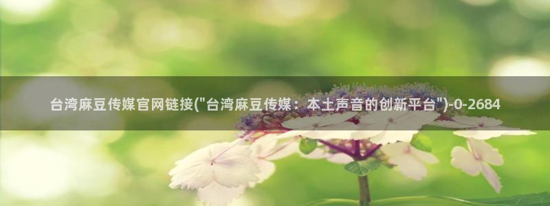 麻豆内容模板：台湾麻豆传媒官网链接(\